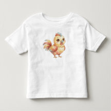 Söt akvarell-babykyckling – Barn T-shirt