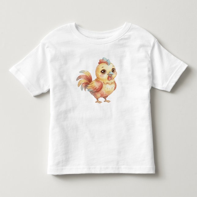 Söt akvarell-babykyckling – Barn T-shirt (Framsida)