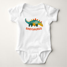 Söt akvarell dinosaurie Bebis-saurus