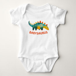 Söt akvarell dinosaurie Bebis-saurus T Shirt