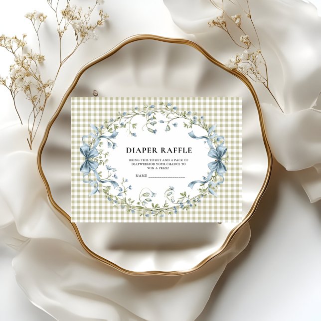 Söt akvarell-ekorre i gingham-blöja-lott  tilläggskort (Skapare uppladdad)