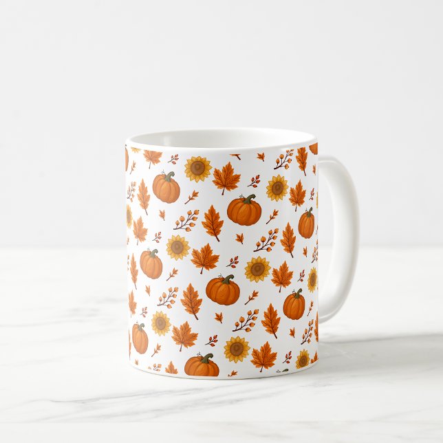 Söt akvarell höstskörd  kaffemugg (Skapare uppladdad)