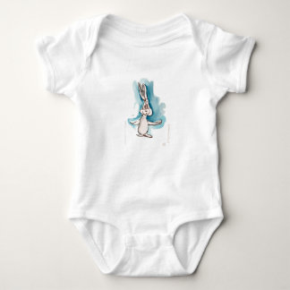 Söt akvarell kanin baby t shirt