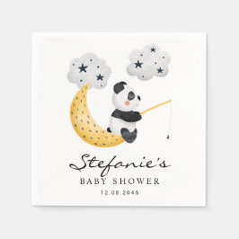 Söt akvarell Panda Twinkle Twinkle Baby Shower Pappersservett