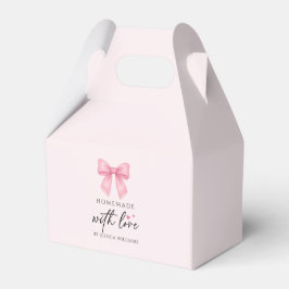 Söt akvarell Rosa Slinga Coquette Högtidsgåva Presentaskar