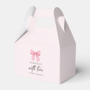 Söt akvarell Rosa Slinga Coquette Högtidsgåva Presentaskar