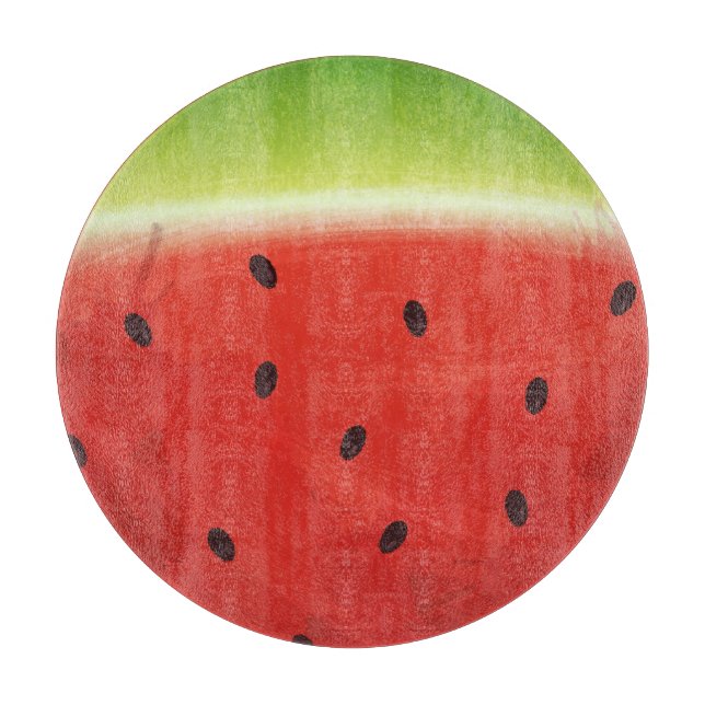 Söt akvarell-vattenmelon jättekul skiva (Framsidan)