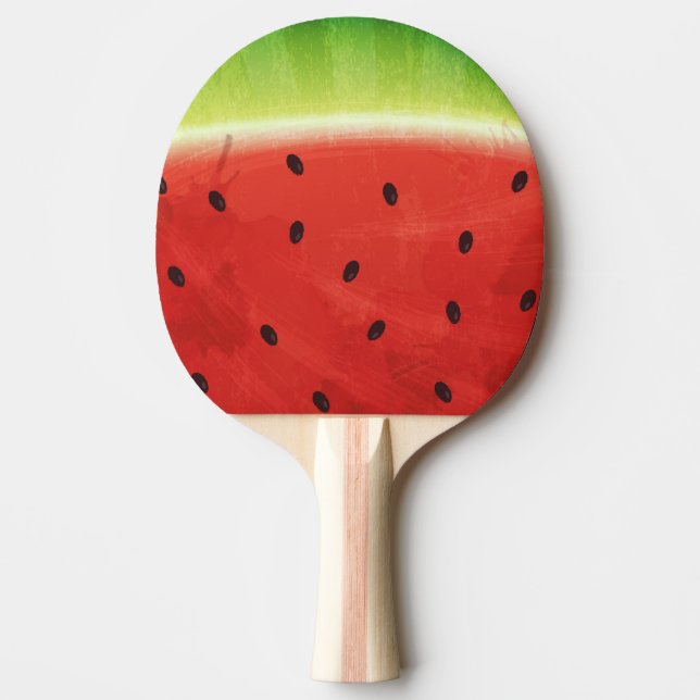Söt akvarell-vattenmelon jättekul skiva pingisracket (Framsidan)