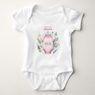 Söt akvarellblomma Mashallah Islamskt namn T Shirt