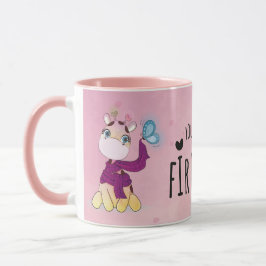 Söt akvarellgiraff mugg