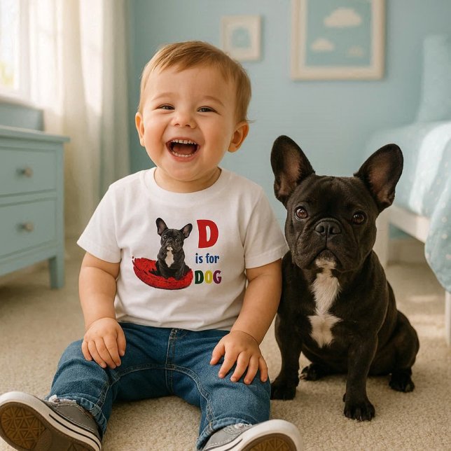 Söt Alfabet D är för Småbarn Flickor T-Shirt (Skapare uppladdad)