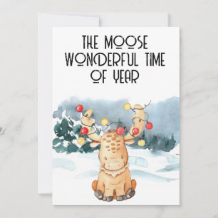 Söt Älg Jul Weihnachten Julkort