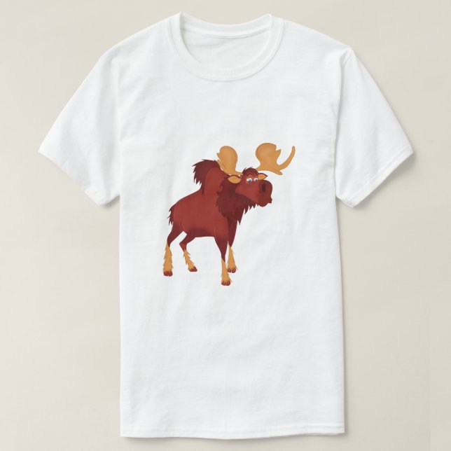 Söt Älg T Shirt (Design framsida)