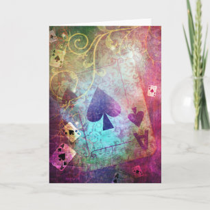 Söt Alice i Wonderland Inspired Ace of Spades Kort