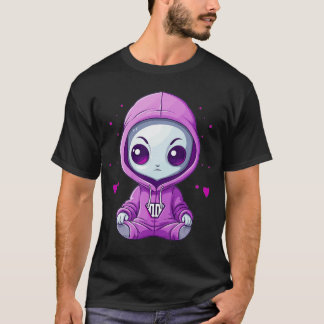 Söt Alien Flicka Jag Alien vänner T Shirt