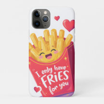 Söt Alla hjärtans dag pommes frites pun