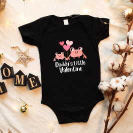 Söt Alla hjärtans dag Rolig bebis flicka Krabba oc T Shirt
