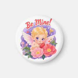 Söt Alla hjärtans dags Cupid med "Var min" Magnet