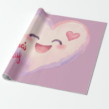 Söt Alla hjärtans dags hjärtformad presentpapper