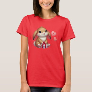 Söt Alla hjärtans dags kanin T Shirt