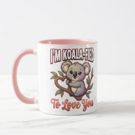 Söt Alla hjärtans dags koala – Jag är koalafierad  Mugg