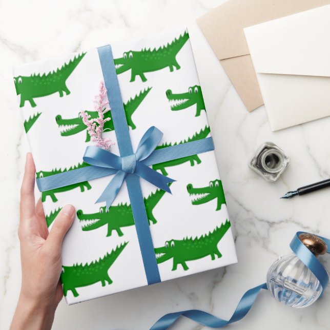 Söt Alligator Ritning Presentpapper (Gifting)