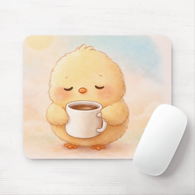 Söt Alma Kyckling Kaffe Musmatta (Med mus)