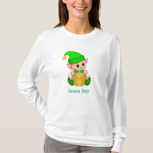 Söt Alv & Green Day Text T Shirt