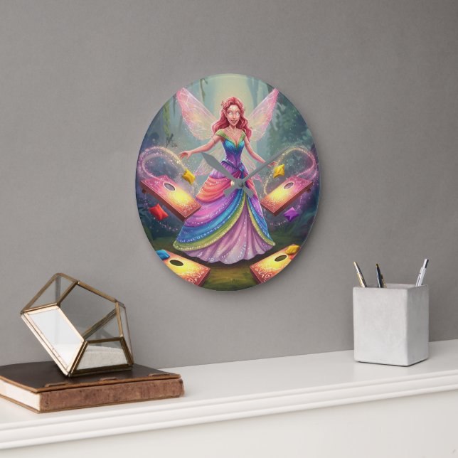 Söt Älvbröllopsdusch Stor Klocka (Kontor)