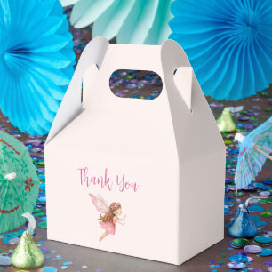 Söt älvflicka i rosa klänning Whimsical Tack Presentaskar