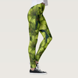 Söt Amaryllis Glans Yoga Mode Leggings