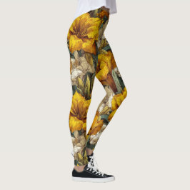 Söt Amaryllis-tematisk tyngdlyftningsklänning Leggings