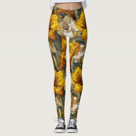 Söt Amaryllis-tematisk tyngdlyftningsklänning Leggings