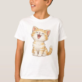 Söt amerikansk korthårig katt barn t-shirt