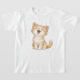 Söt amerikansk korthårig katt barn t-shirt