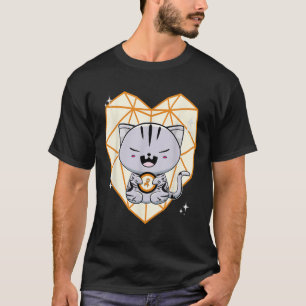 Söt amerikansk korthårskatt Leukemi Medvetenhet Mä T Shirt