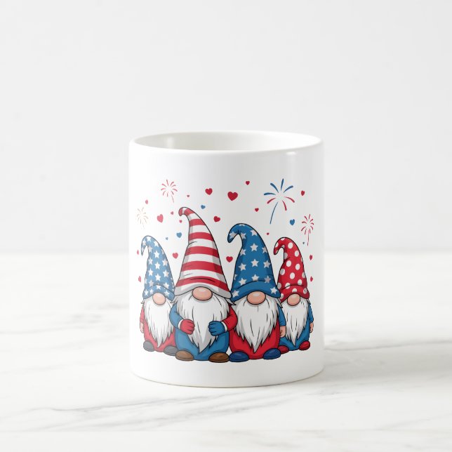Söt amerikansk tomte kartong-68123 kaffemugg (Center)