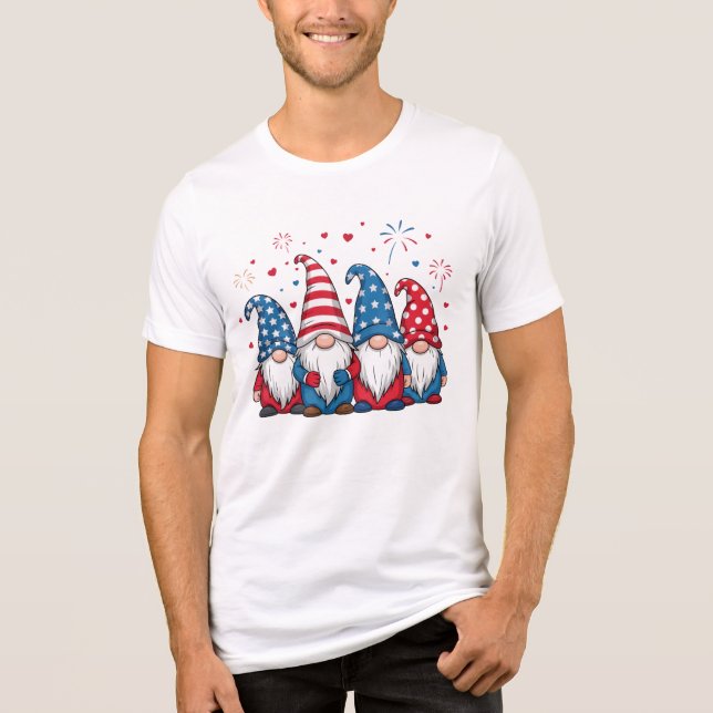 Söt amerikansk tomte kartong-68123 t shirt (Framsida)
