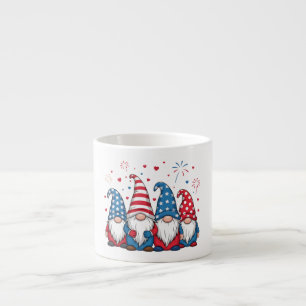 Söt amerikansk tomte serie-68123 espressomugg