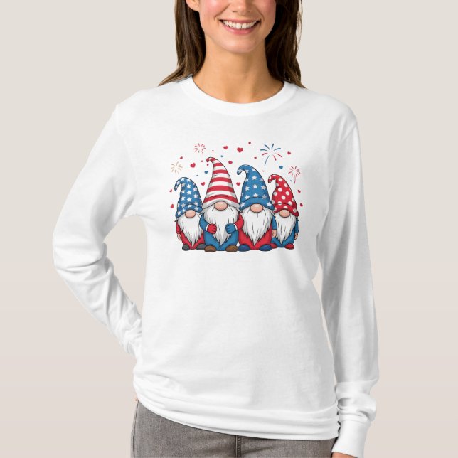 Söt amerikansk tomte serie-68123 t shirt (Framsida)