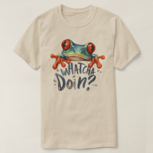 Söt amfibie groda citat grafisk t-shirt