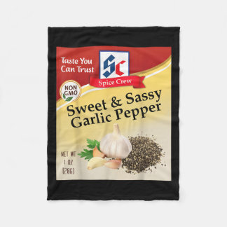Söt & Sy Garlicpeppar Kryddgrupp Fleecefilt