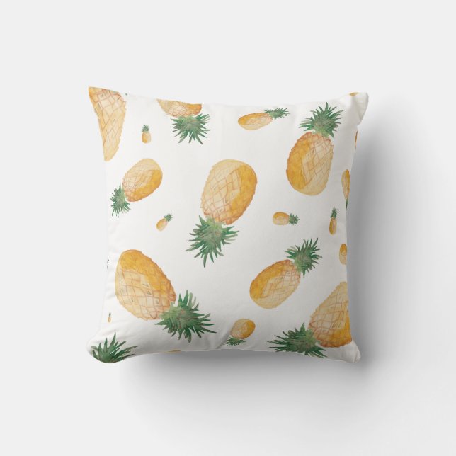 Söt ananas 16 x 16 Dekorativ kudde (Framsida)