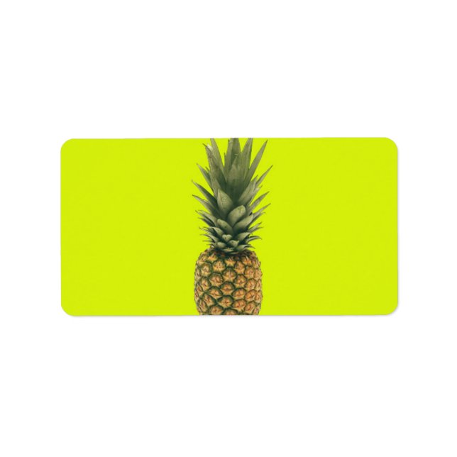 Söt ananas adressetikett (Framsidan)