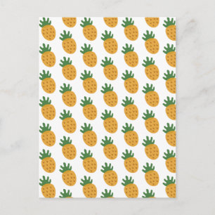 Söt Ananas Mönster   Modern Fertilitet IVF Vykort