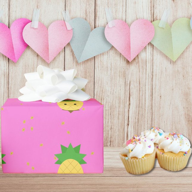 Söt ananas, Papper insvällning Presentpapper (pineapple party)