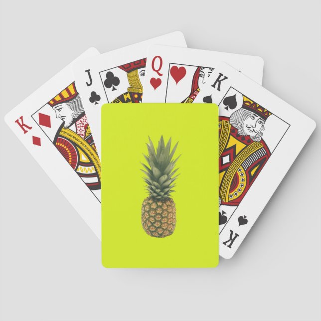 Söt ananas spelkort (Baksidan)