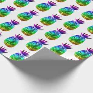 Söt ananas Whimsical Rainbow Mönster Gift Presentpapper