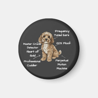 Söt anatomi av en Cockapoo hundälskare present Magnet