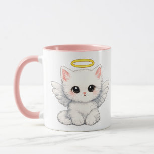 Söt ängel kattunge mugg